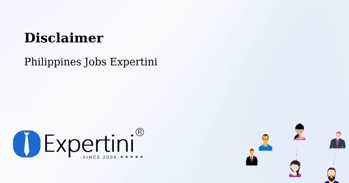 Disclaimer – Dicabisagan - Philippines Jobs Expertini